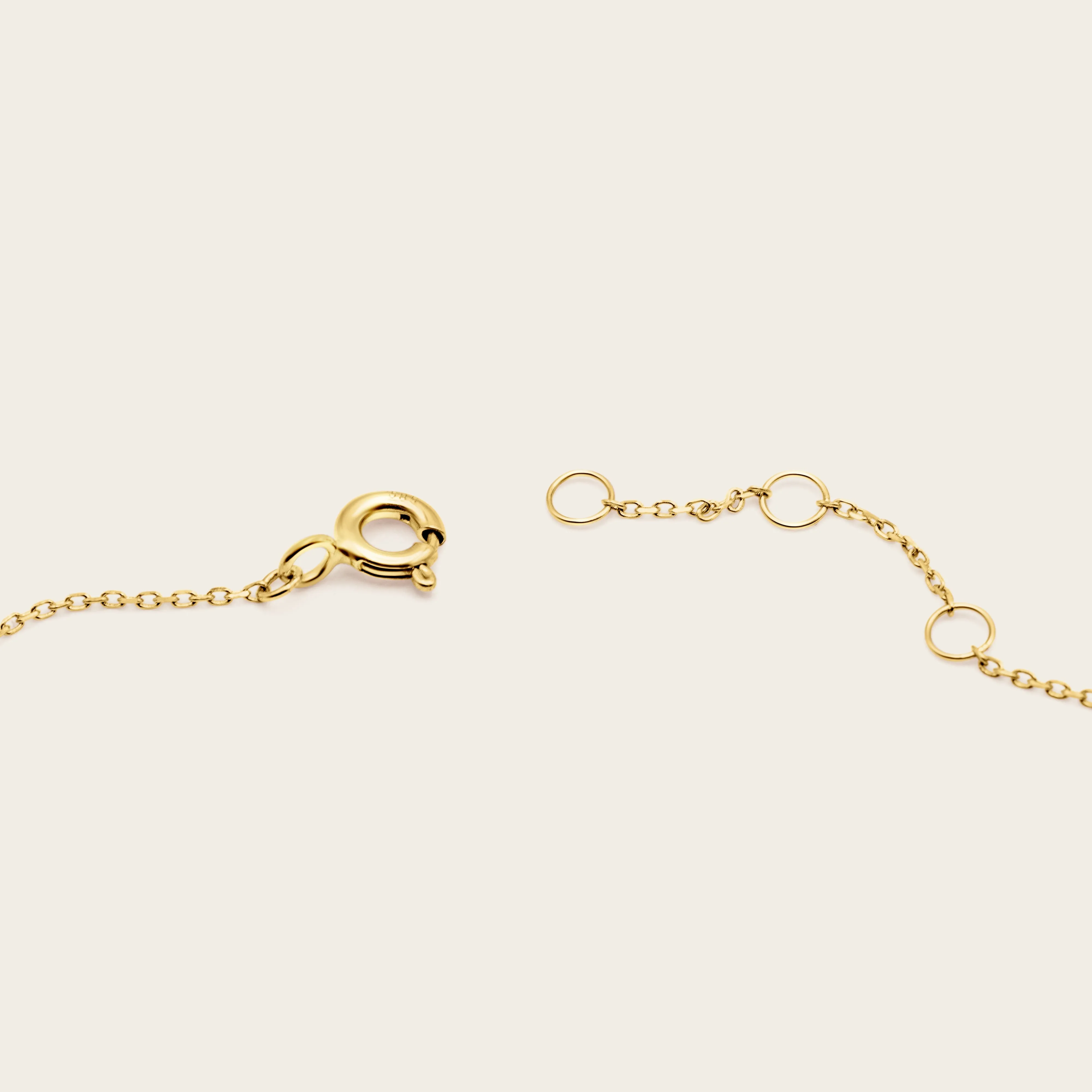14k Solid Gold Diamond and Pearl Station Bracelet