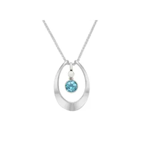 Blue Topaz Caprice Pendant Necklace