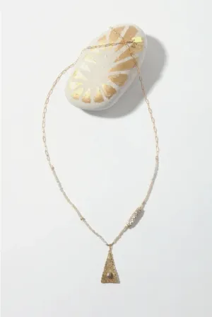 Dove Necklace -Topaz mix