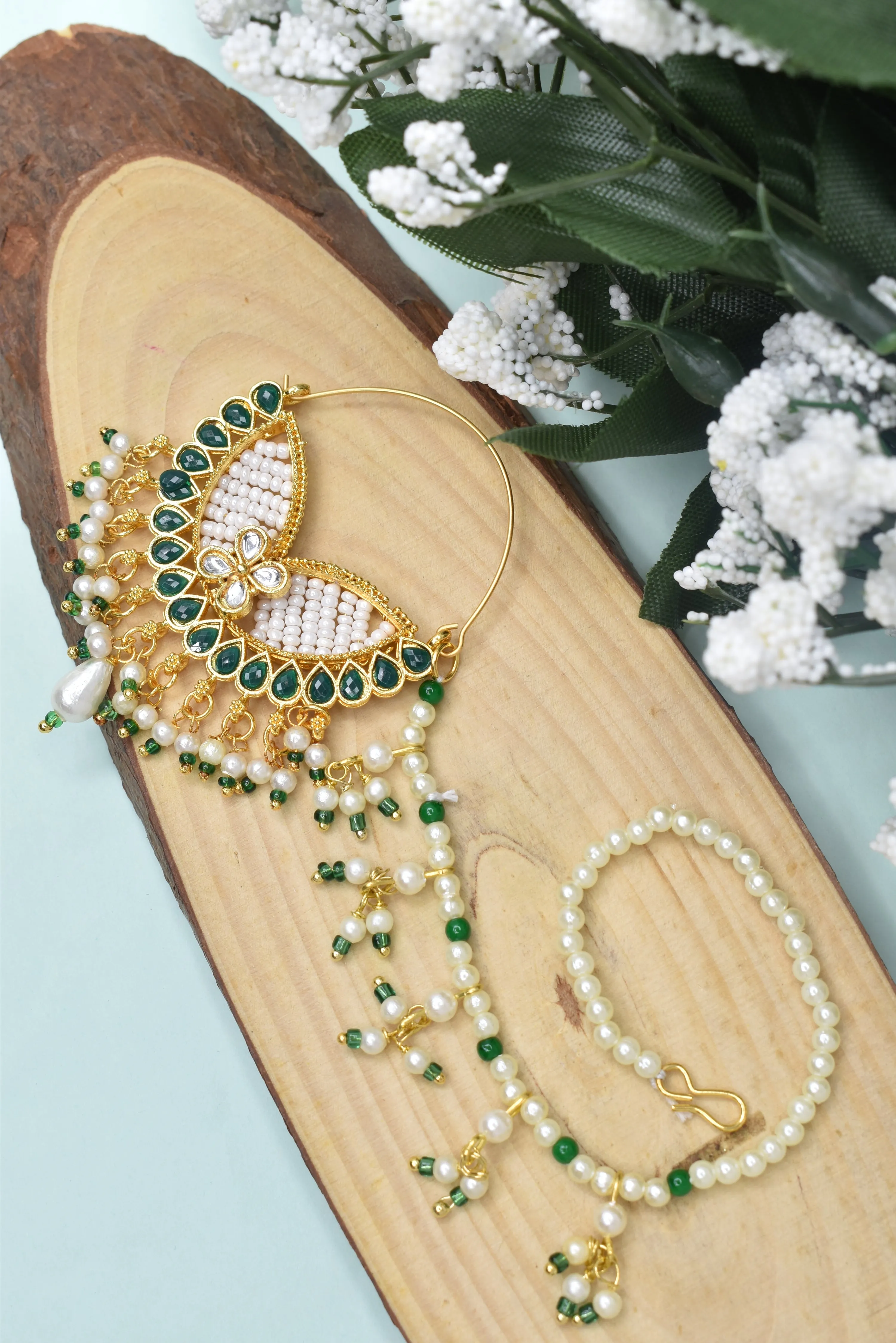 Exquisite Bridal Nath: Royal Heritage Treasure