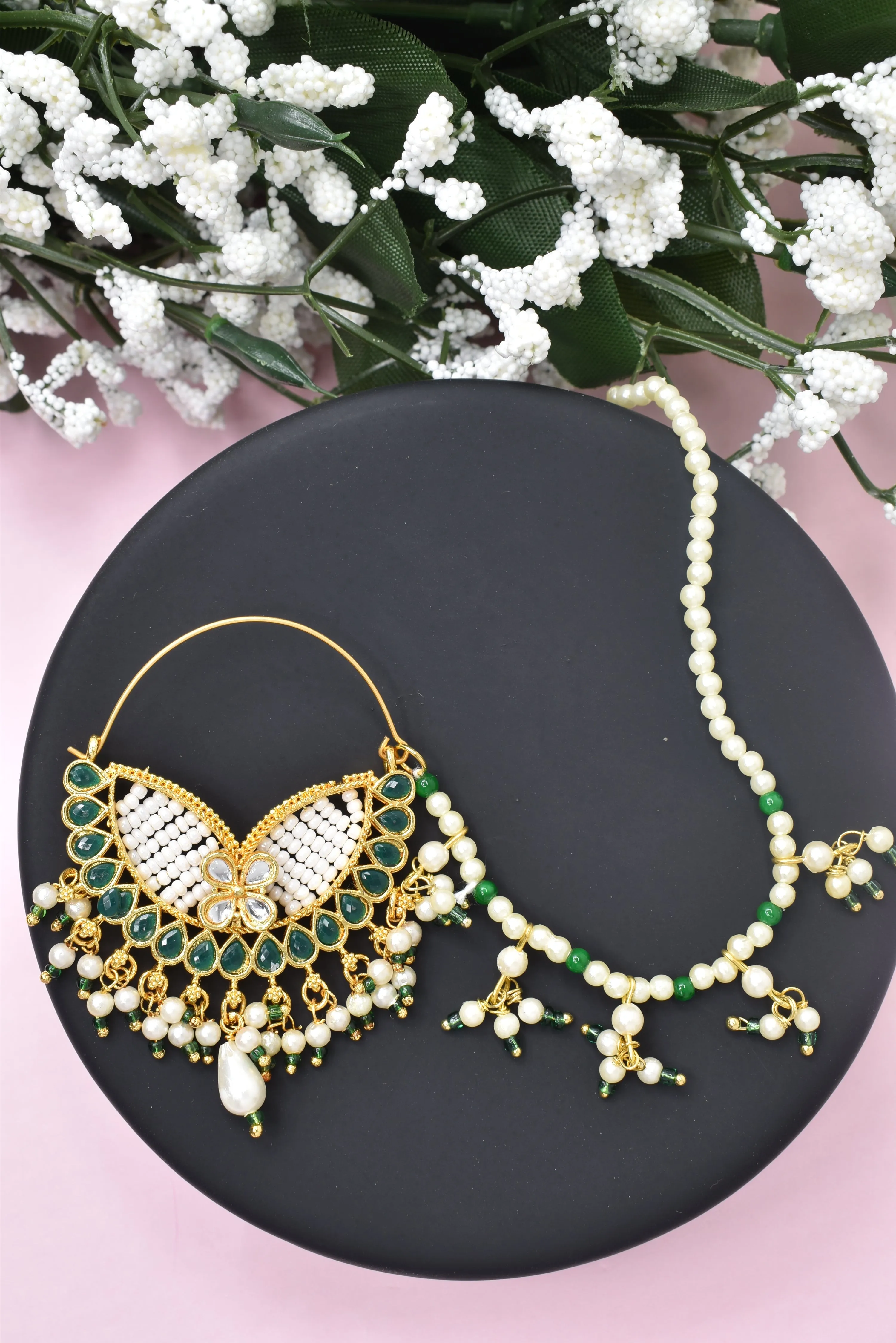 Exquisite Bridal Nath: Royal Heritage Treasure