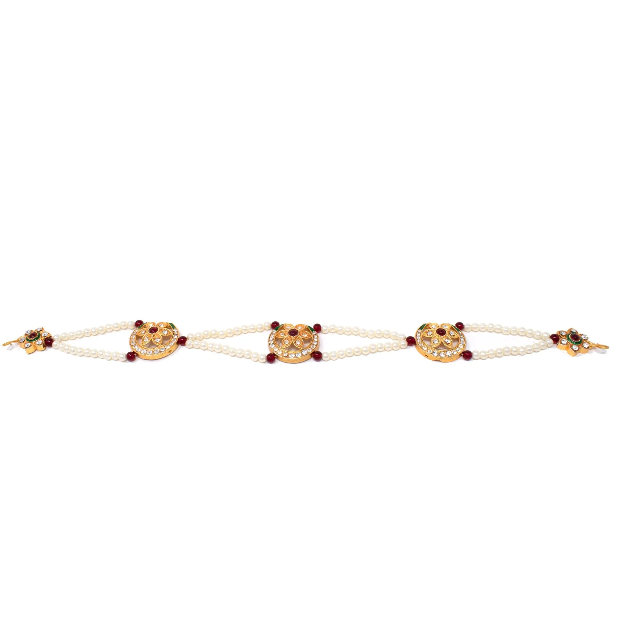 Exquisite Kundan & Pearl Headpiece