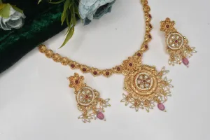 Exquisite Kundan Meenakari Bridal Necklace