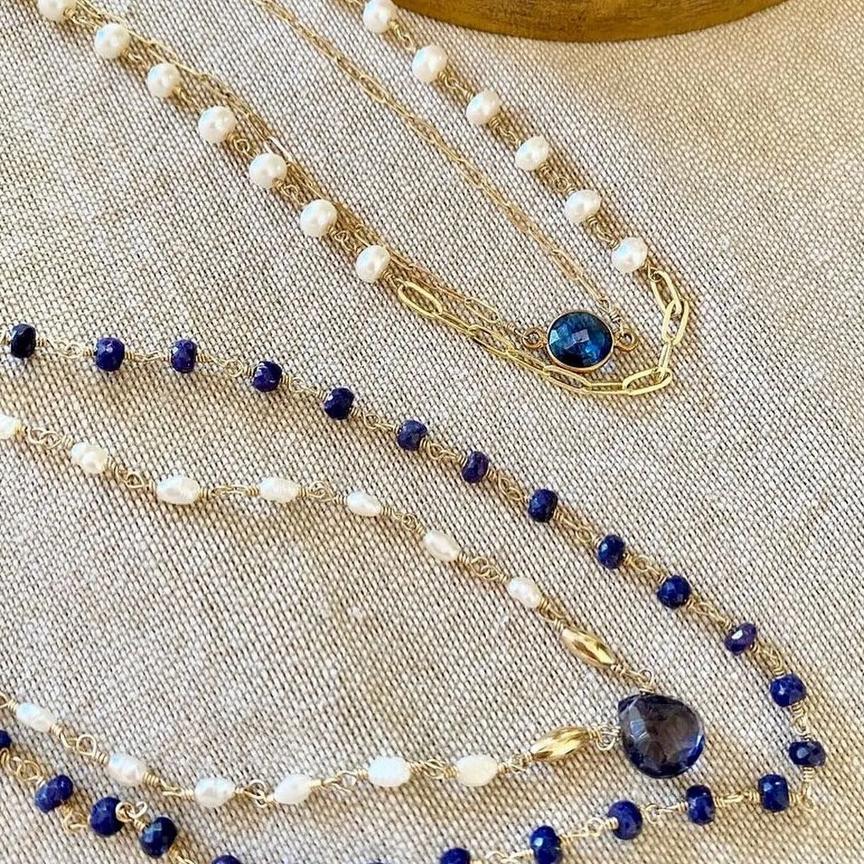 Gold Solitaire Necklace - Flash