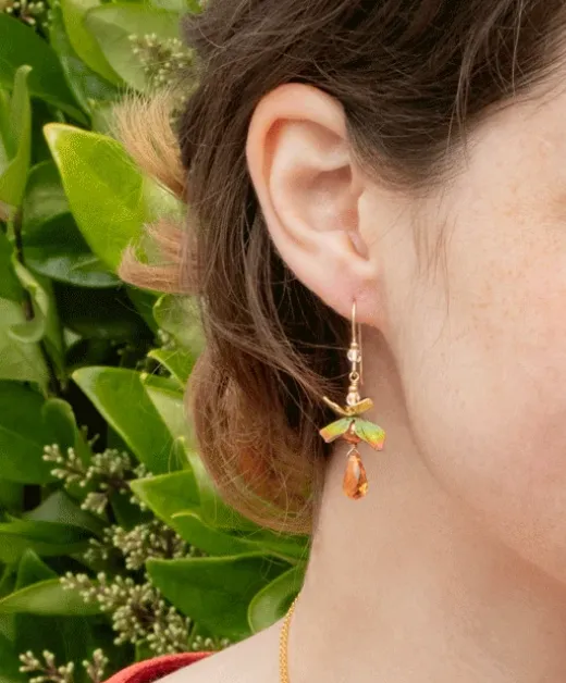 Holly Yashi Earrings - Karis Brilliant Amber