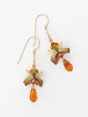 Holly Yashi Earrings - Karis Brilliant Amber