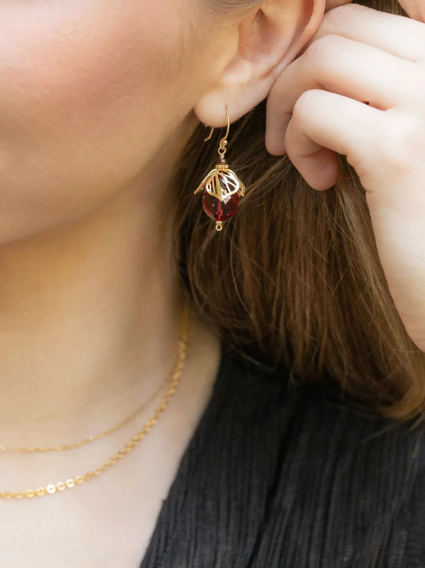 Holly Yashi Emelia Earrings - Brilliant Amber