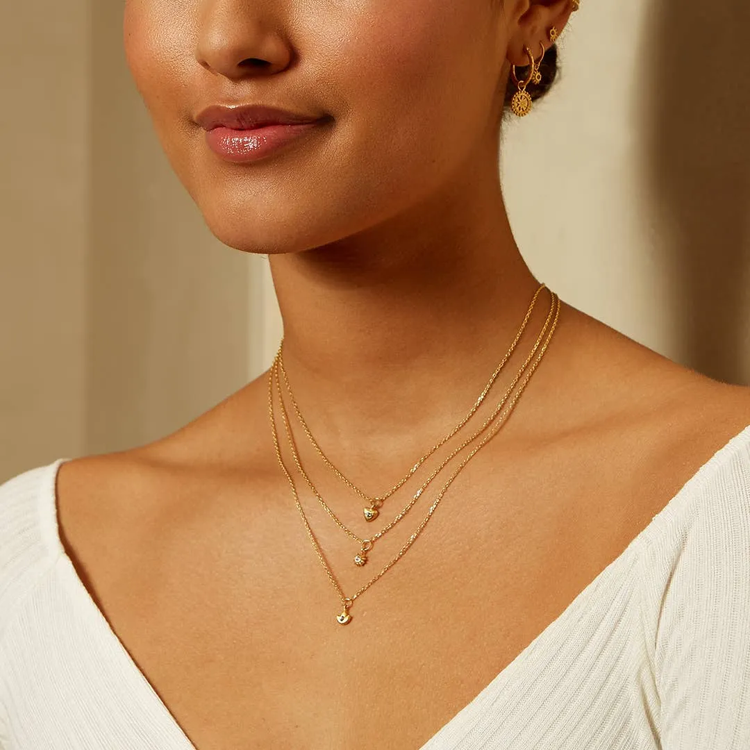 Inner Light Mini Lotus Necklace