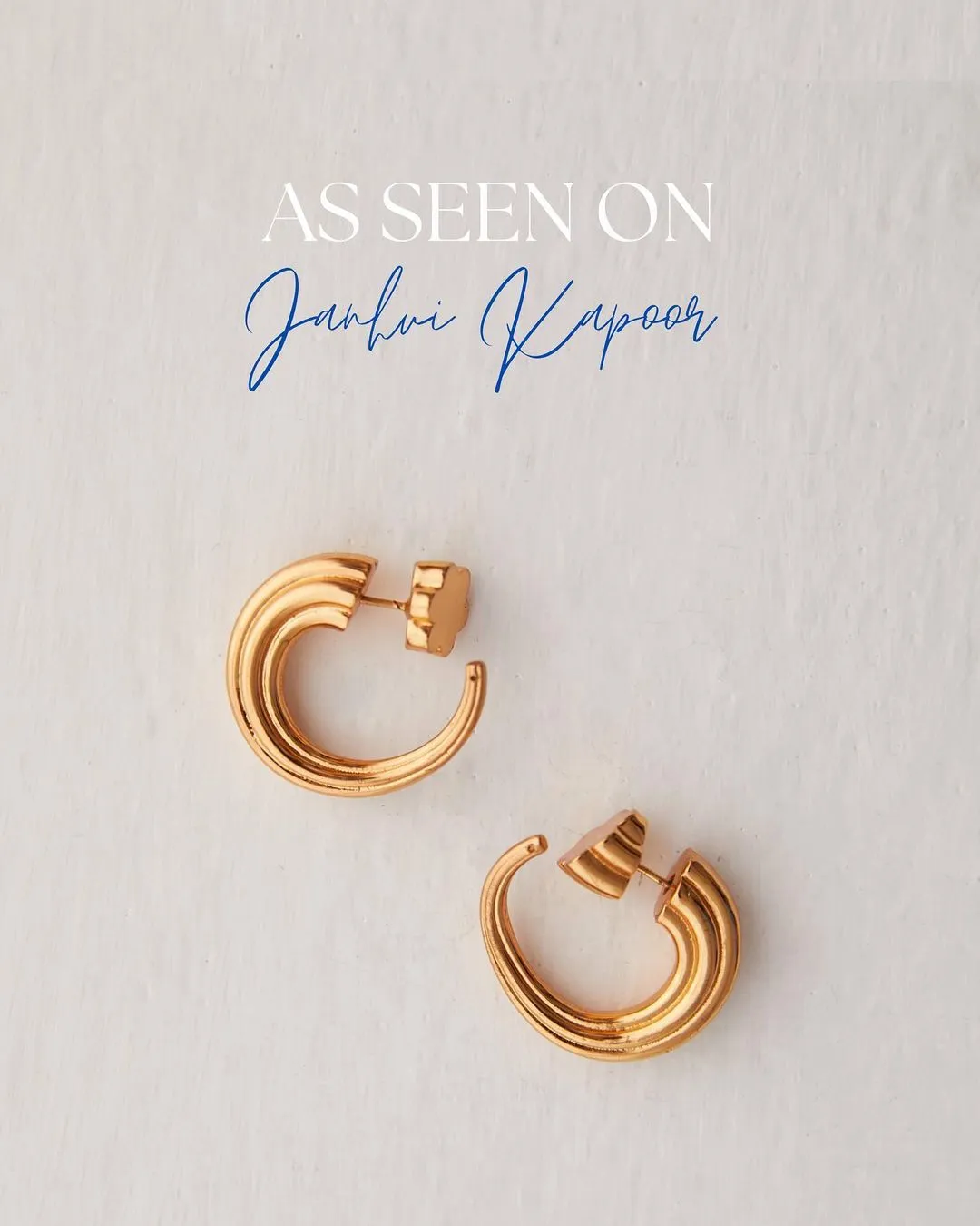 Janhvi Kapoor In OH Poppi Tuscon Hoop Earrings