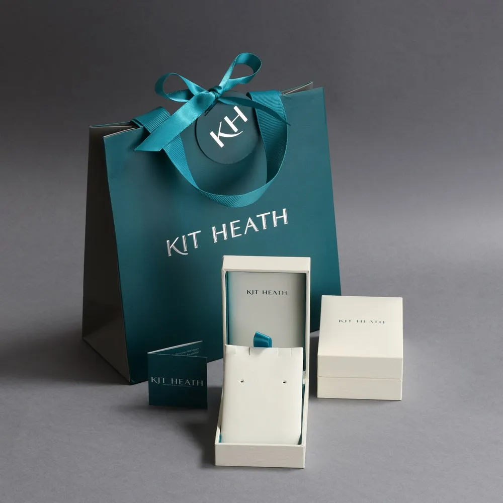 Kit Heath Desire Precious White Topaz Small Heart Necklace