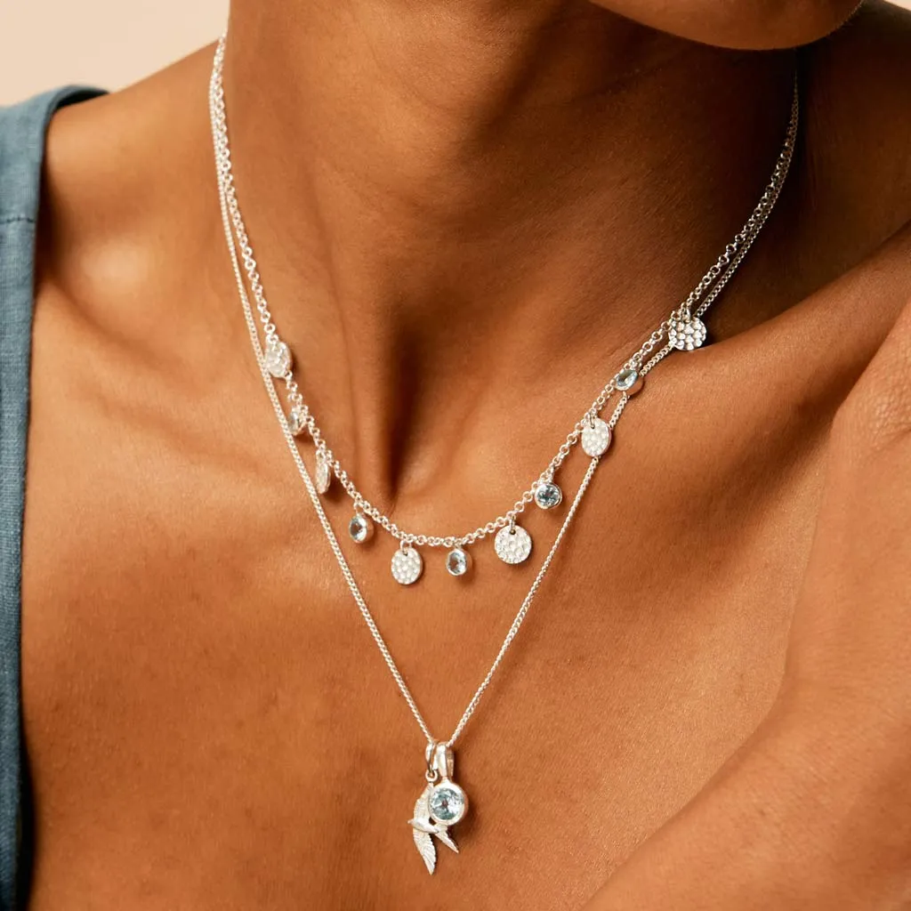 Lakshmi Necklace - Blue Topaz