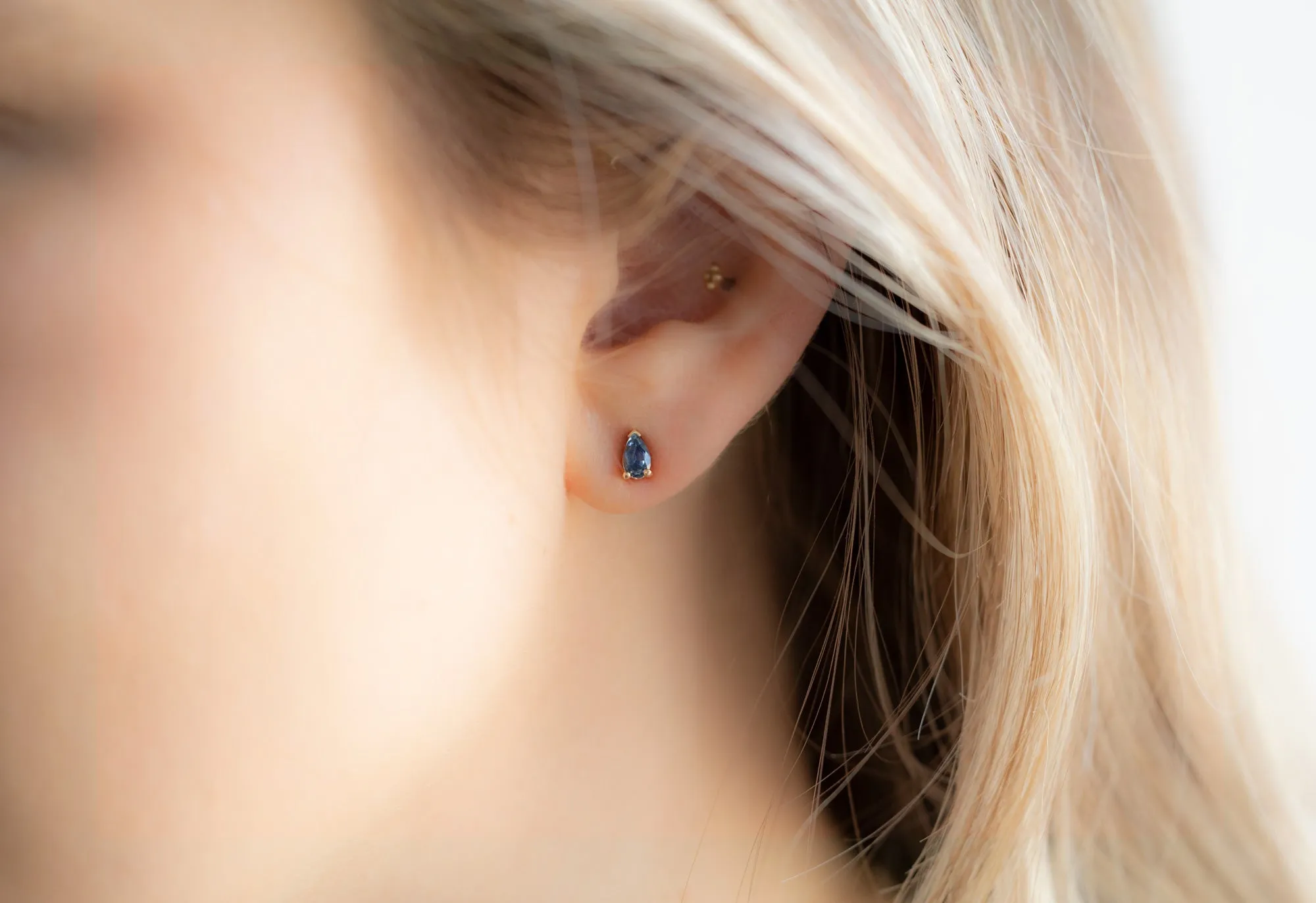 Montana Sapphire Stud Earrings