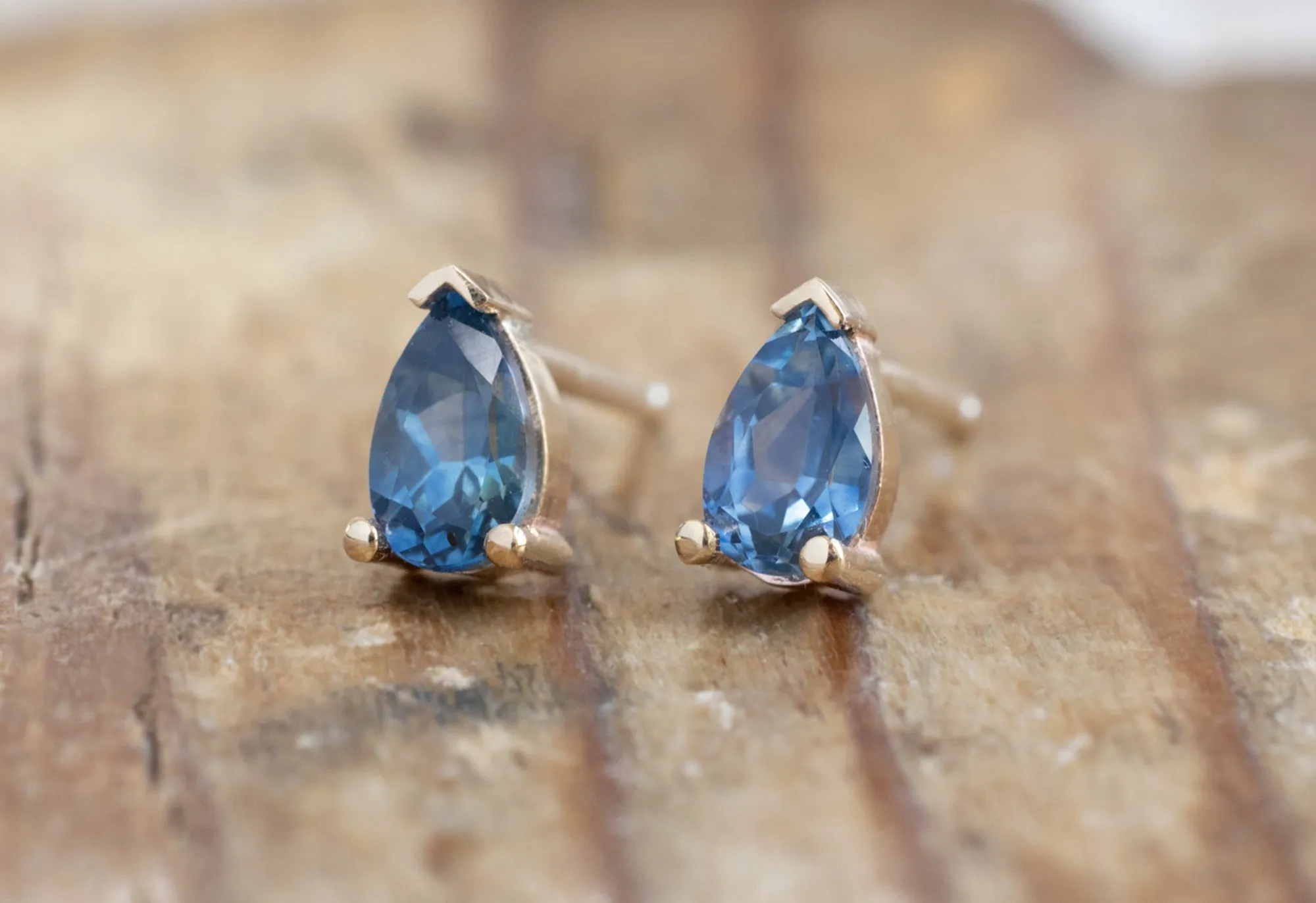 Montana Sapphire Stud Earrings