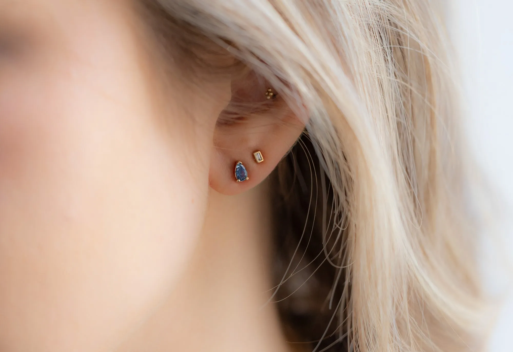 Montana Sapphire Stud Earrings