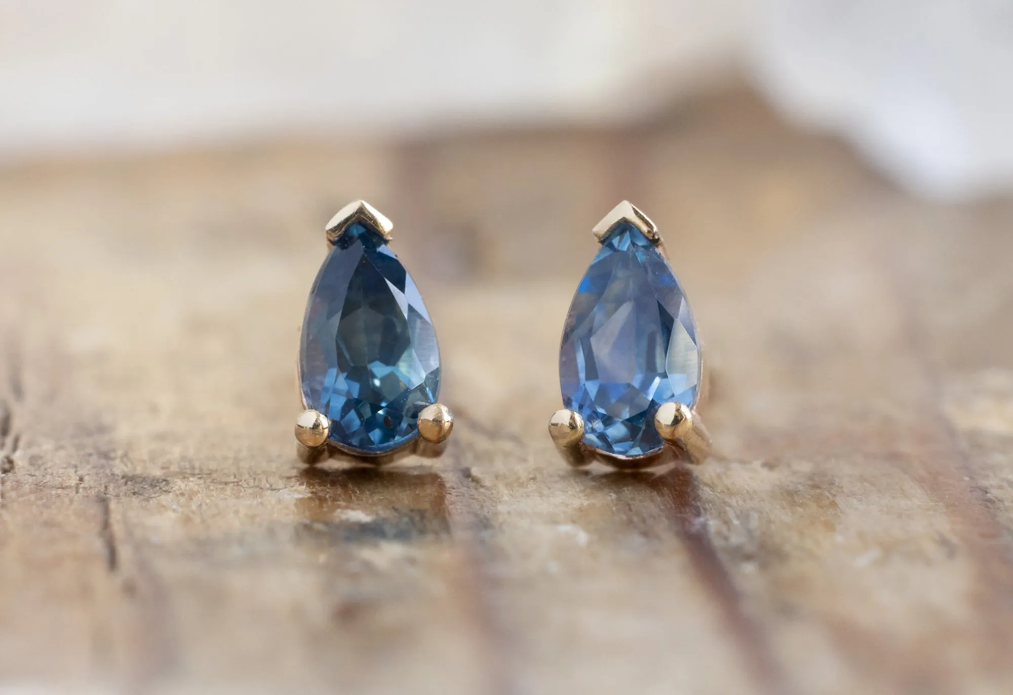 Montana Sapphire Stud Earrings
