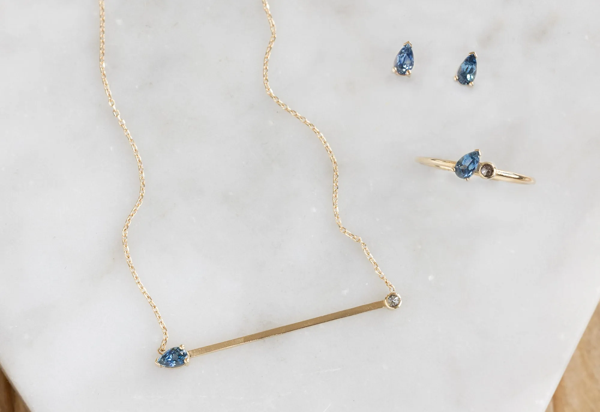 Montana Sapphire Stud Earrings