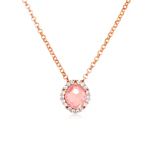 PANORAMA Necklace (1260) - Rose Quartz / RG