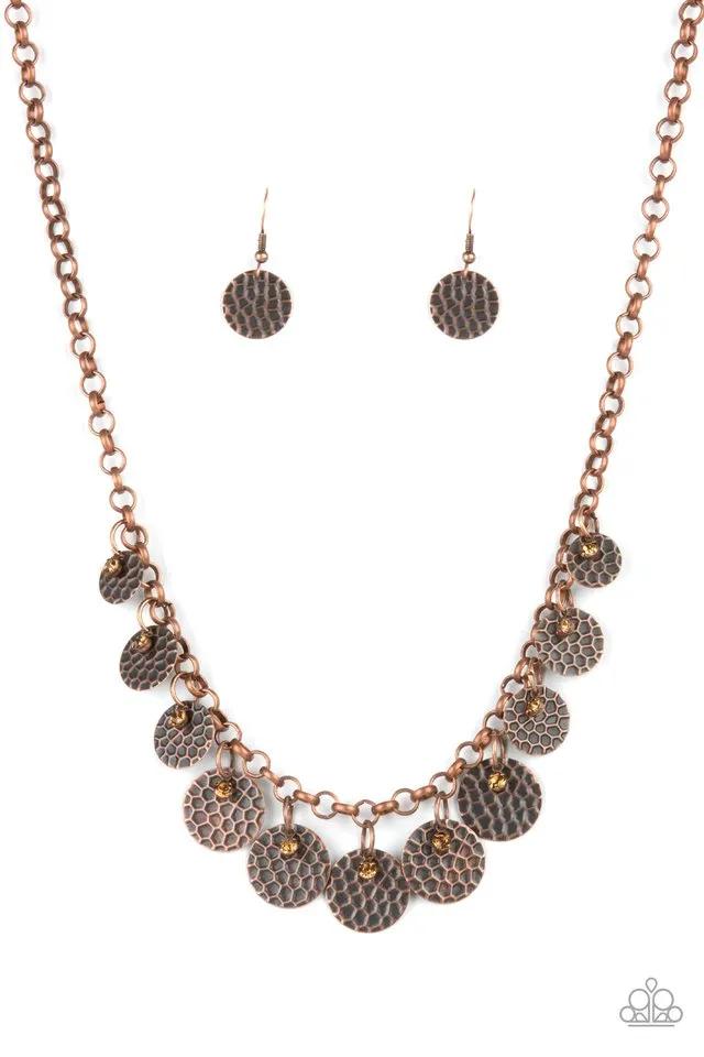 Paparazzi Necklace ~ Delightfully Dappled - Copper