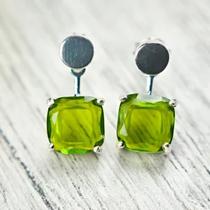 Peridot Jacket Dangle Earrings