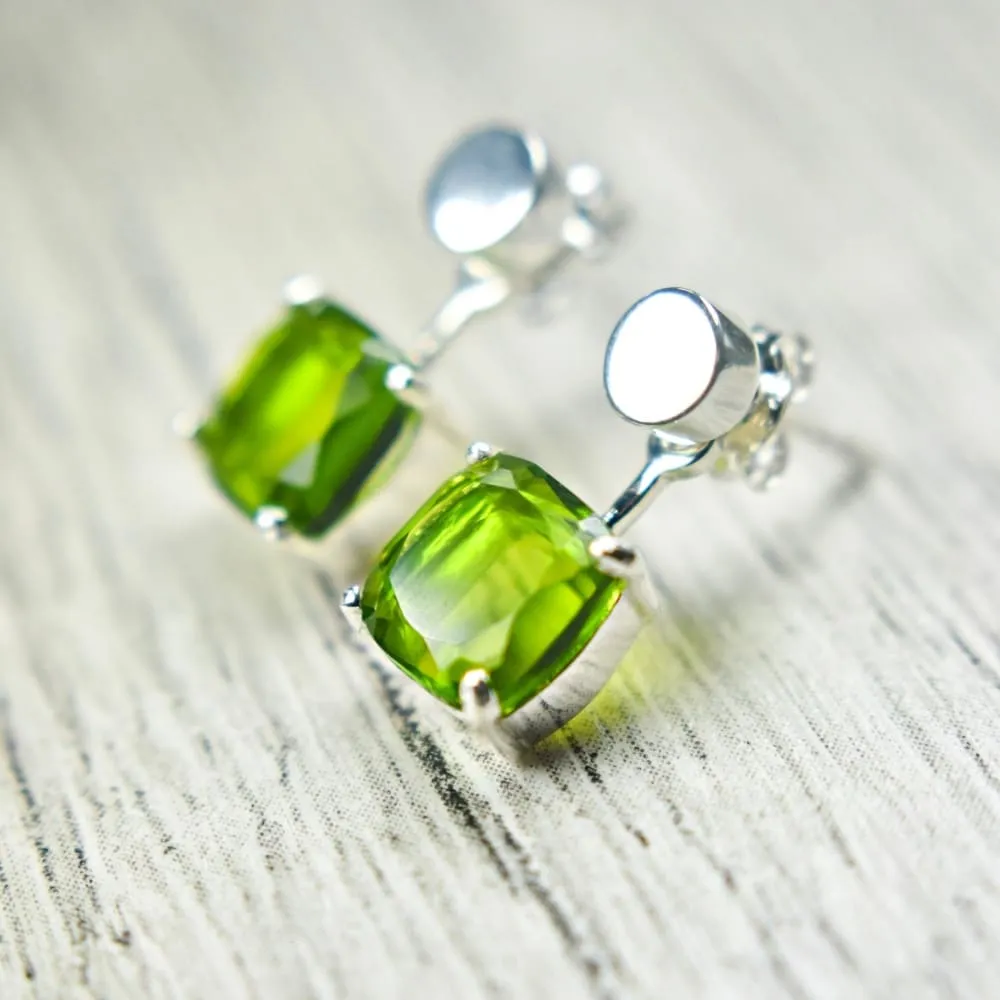 Peridot Jacket Dangle Earrings