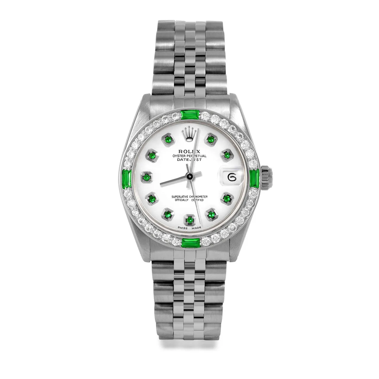 Rolex Datejust 31mm | 6827-SS-WHT-EMD-AM-4EMD-JBL