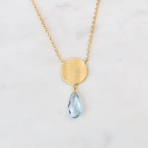 Serenity Blue Topaz Pendant Necklace