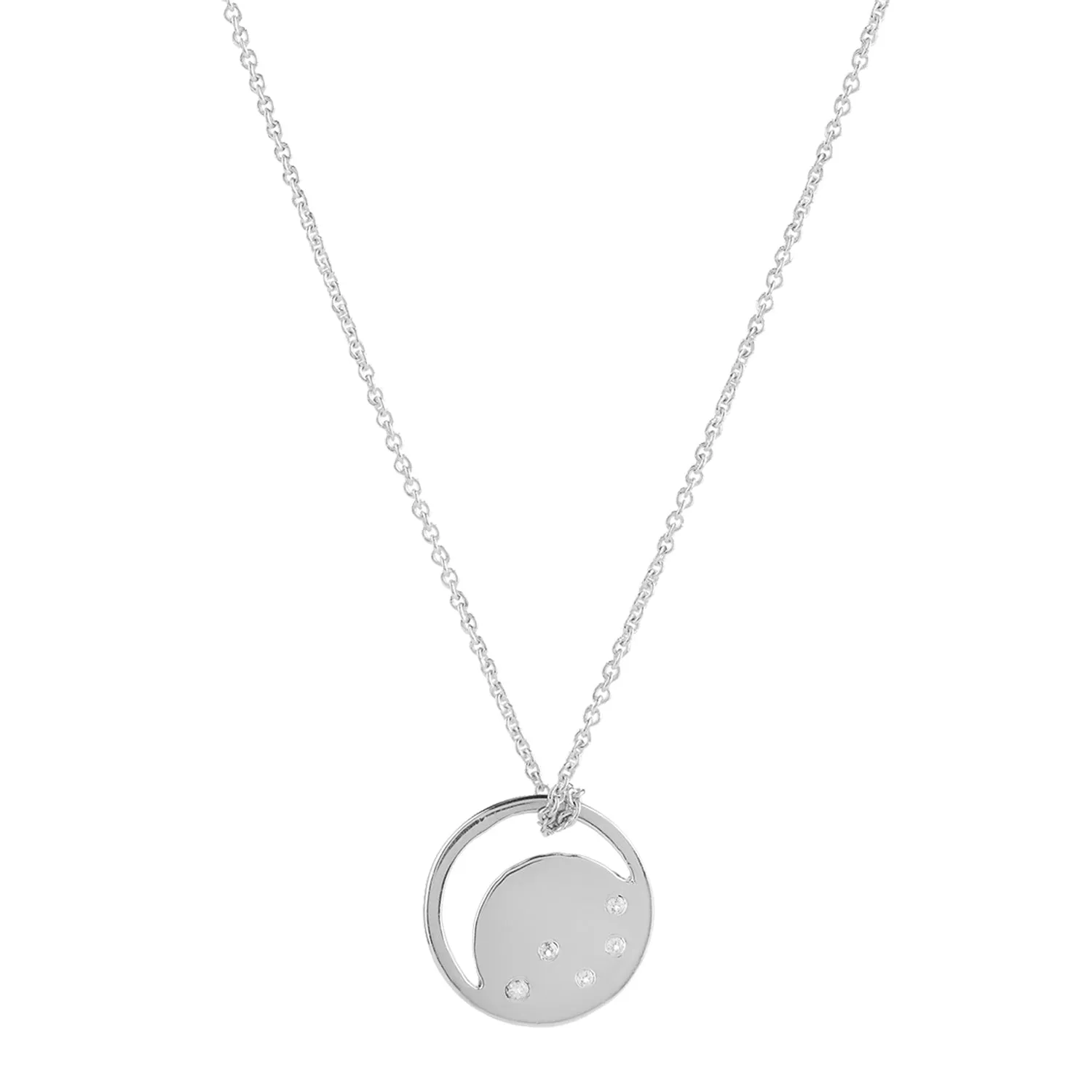 Silver Necklace Eclipse