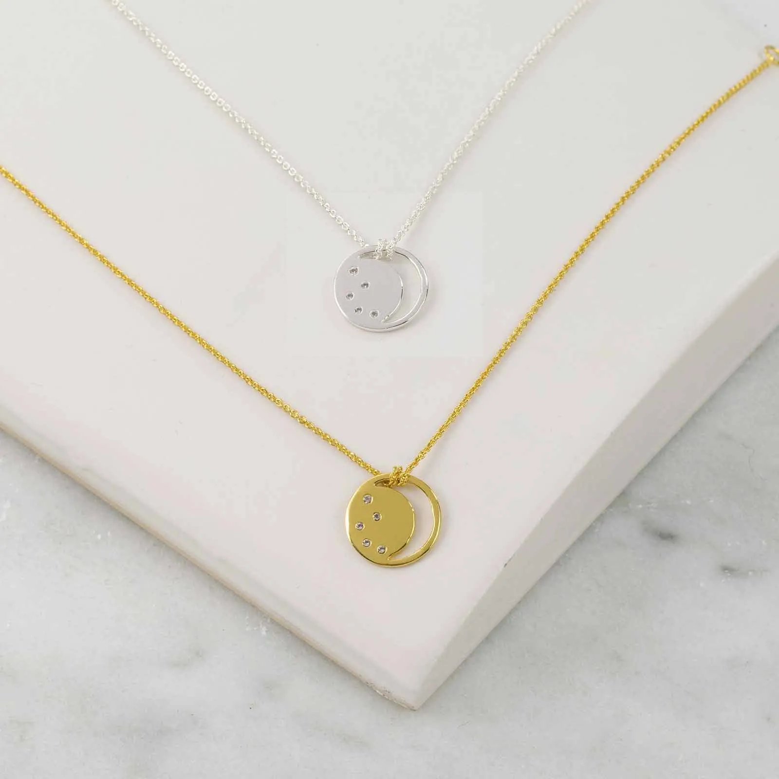 Silver Necklace Eclipse