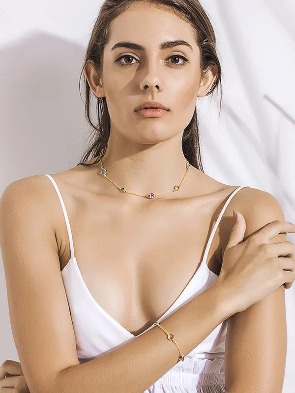 Topaz Cystal Necklace