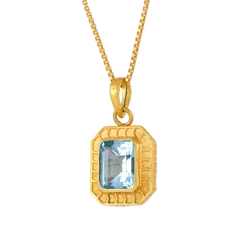 Topaz Pendant Necklace