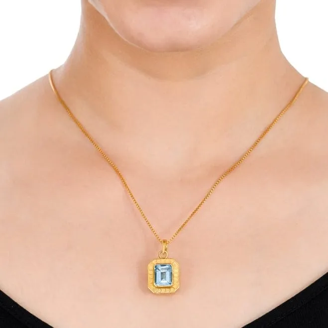 Topaz Pendant Necklace