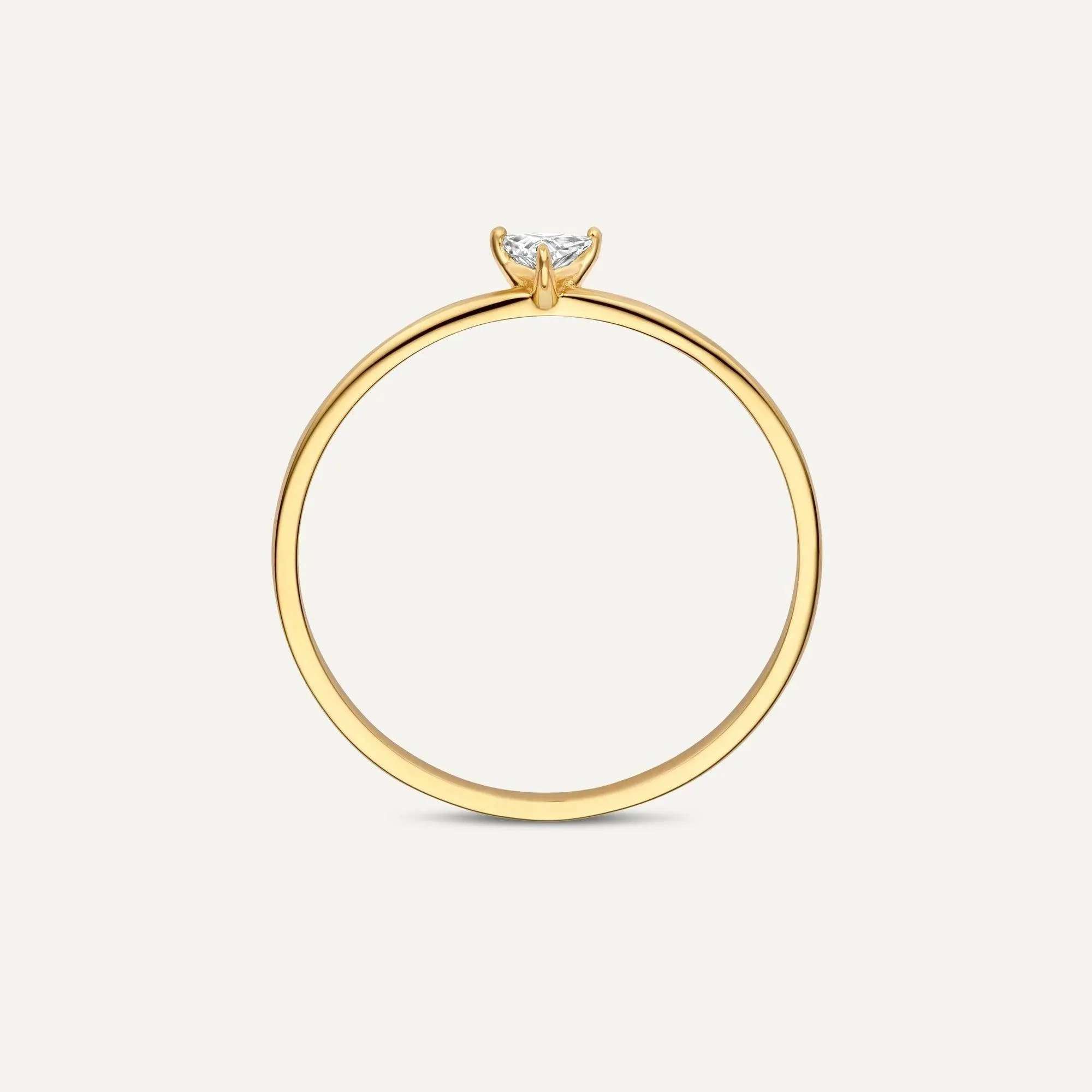 Trillion Cut Cubic Zirconia Ring