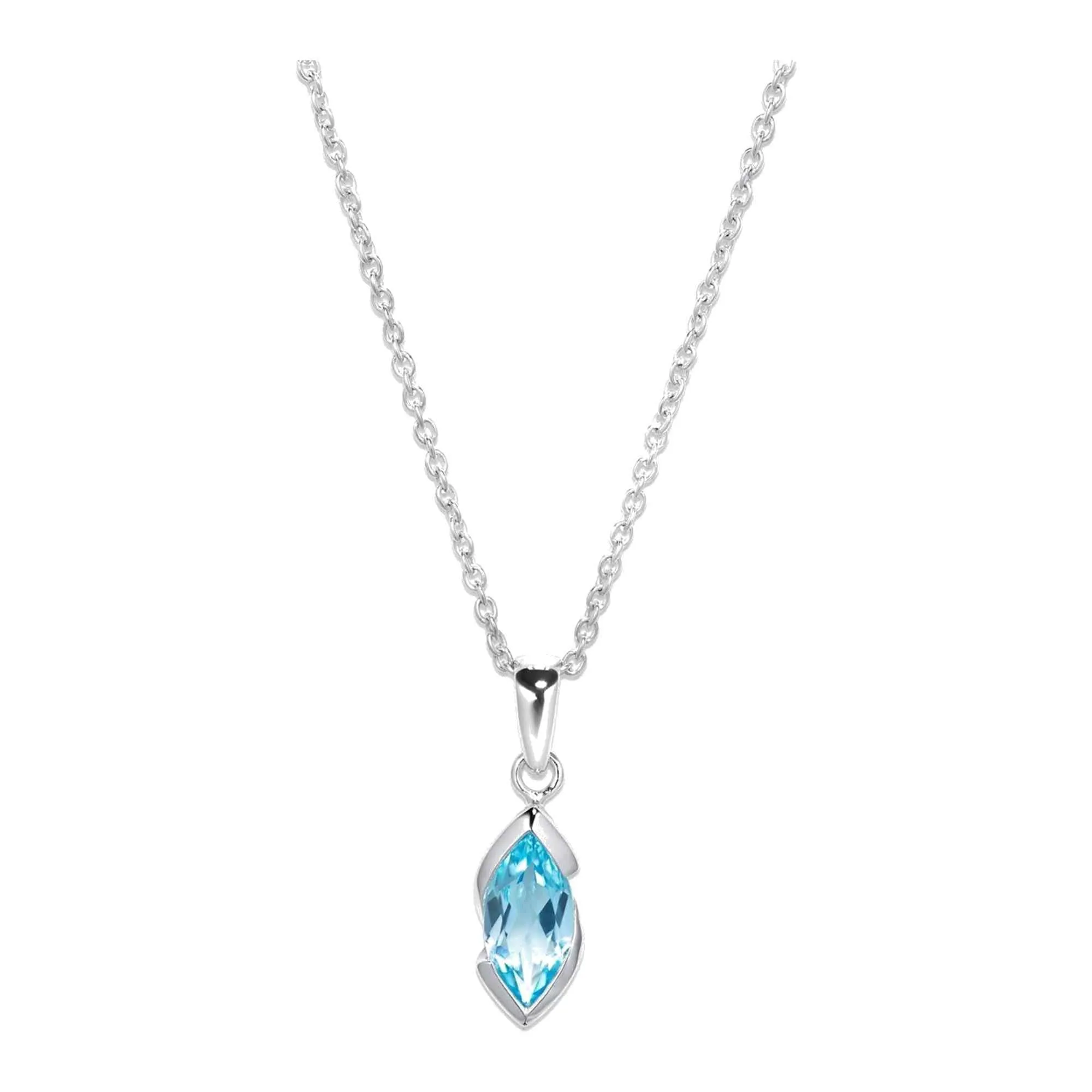 Unique & Co MK-936BT Women's Silver 925 Pendant Necklace