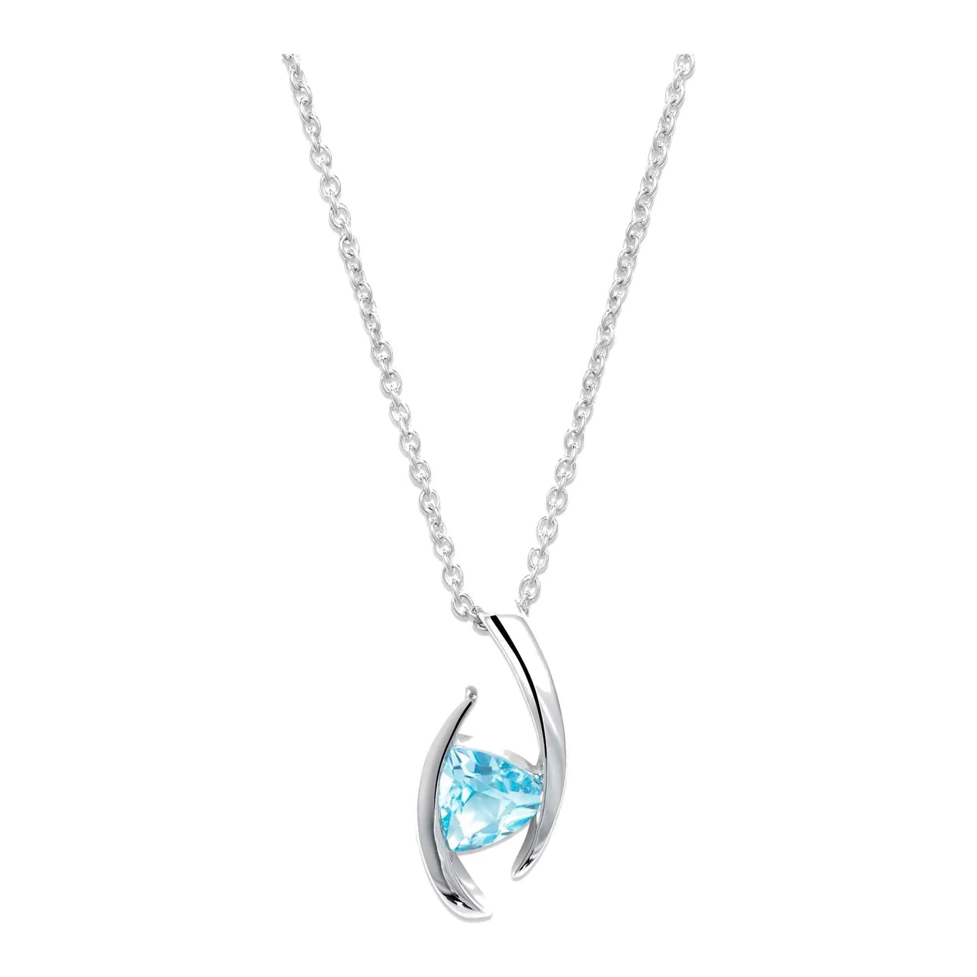 Unique & Co MK-938BT Women's Silver 925 Pendant Necklace