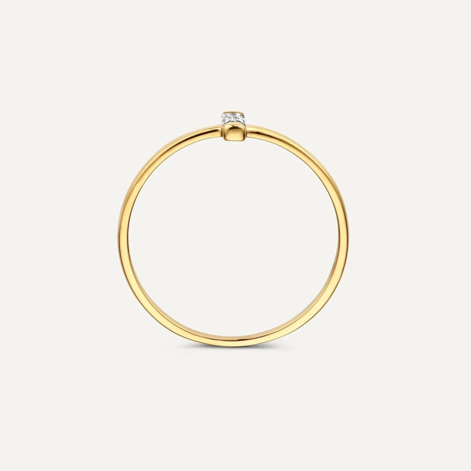 Vertical Baguette Cut Cubic Zirconia Ring